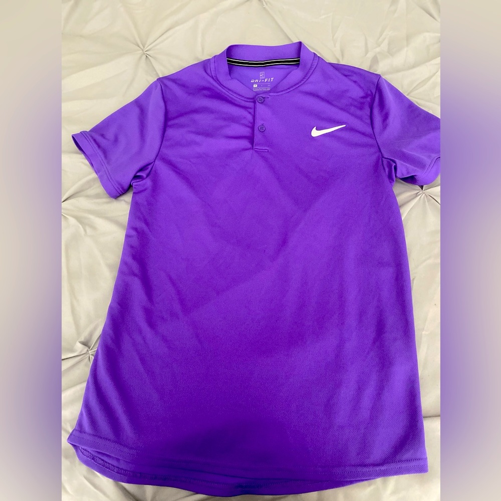 Nike mens polo purple shirt size s